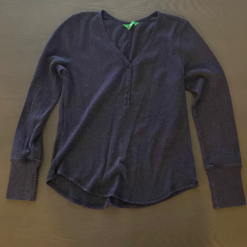 waffle knit long sleeve